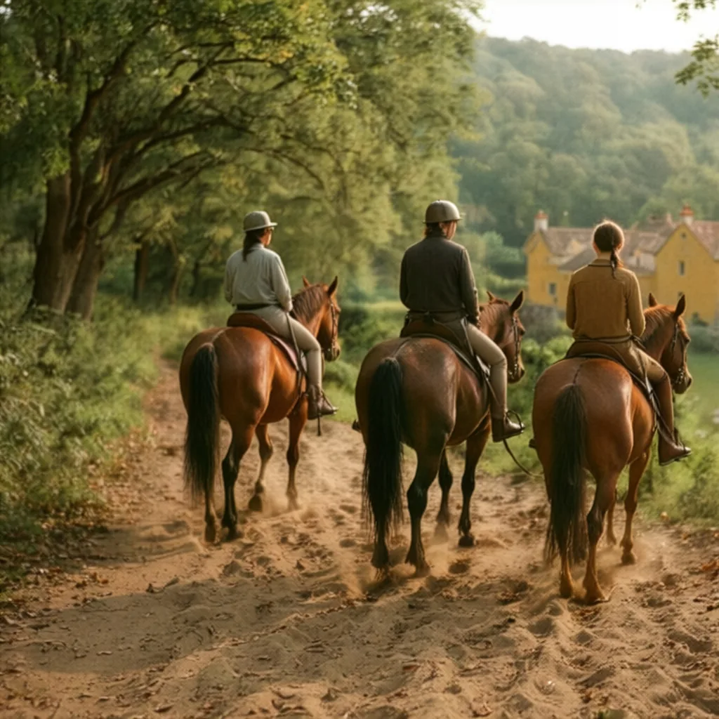 Balade à cheval en Dordogne, autour de Saint-Pierre-de-Chignac