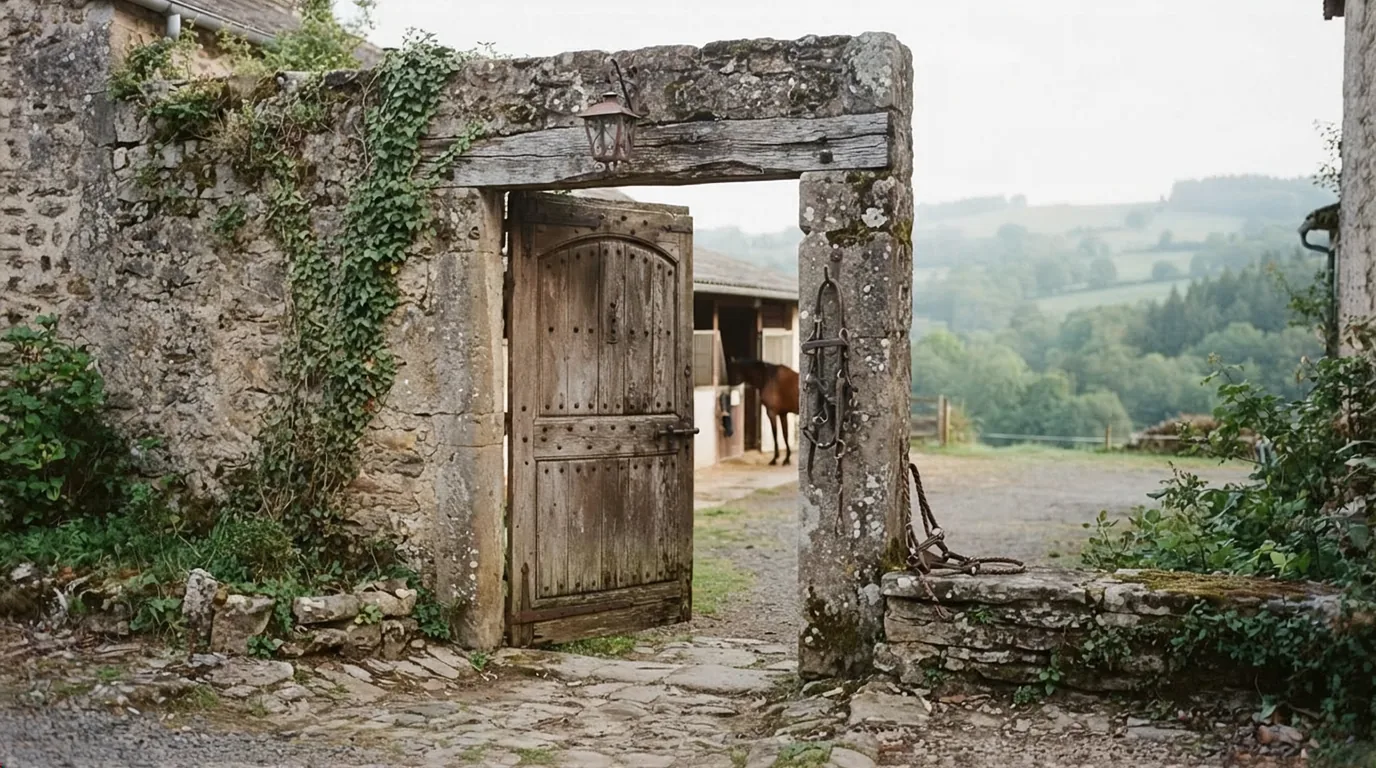 Entrée du Les Écuries d'An-So, centre équestre à Saint-Pierre-de-Chignac